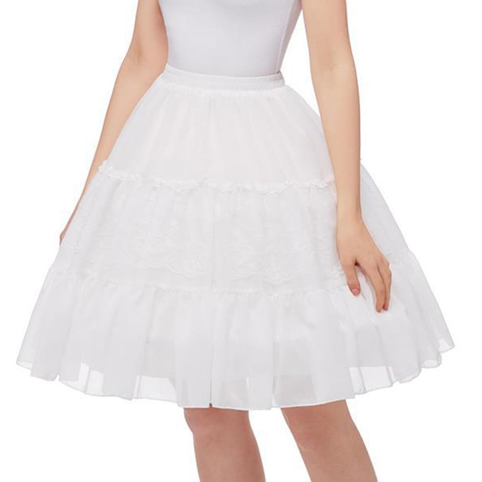 Crinoline Sottogonna in poliestere multistrato corta mezza sottoveste per ragazze matrimonio sottogonna da sposa slip sottoveste traspirante sottoveste