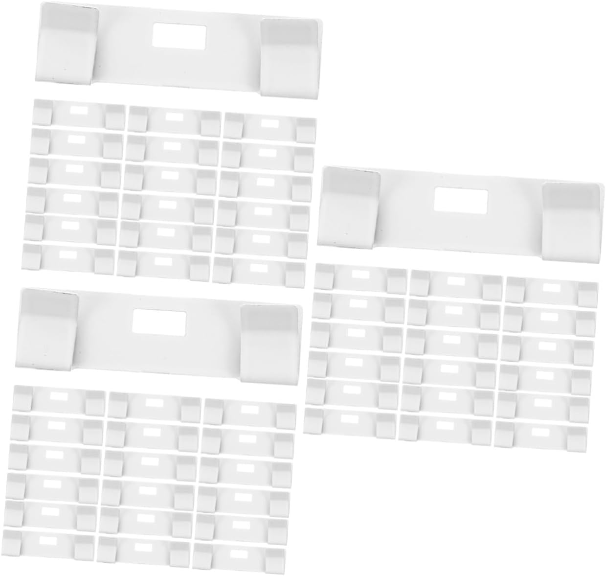 Unomor 72pcs Vertical Blind Repair Tabs Kit Vane Savers for Vertical Blinds Replacement Easy Installation Compatible Practical Window Accessories