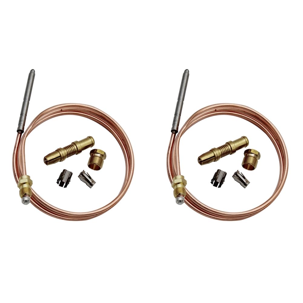 Jnchdghwa Photo Color 2X Thermocoupler For Thermostat Control Pilot Assembly Replacement 1980-036 Snap For Universal Thermocouple (36Inch)