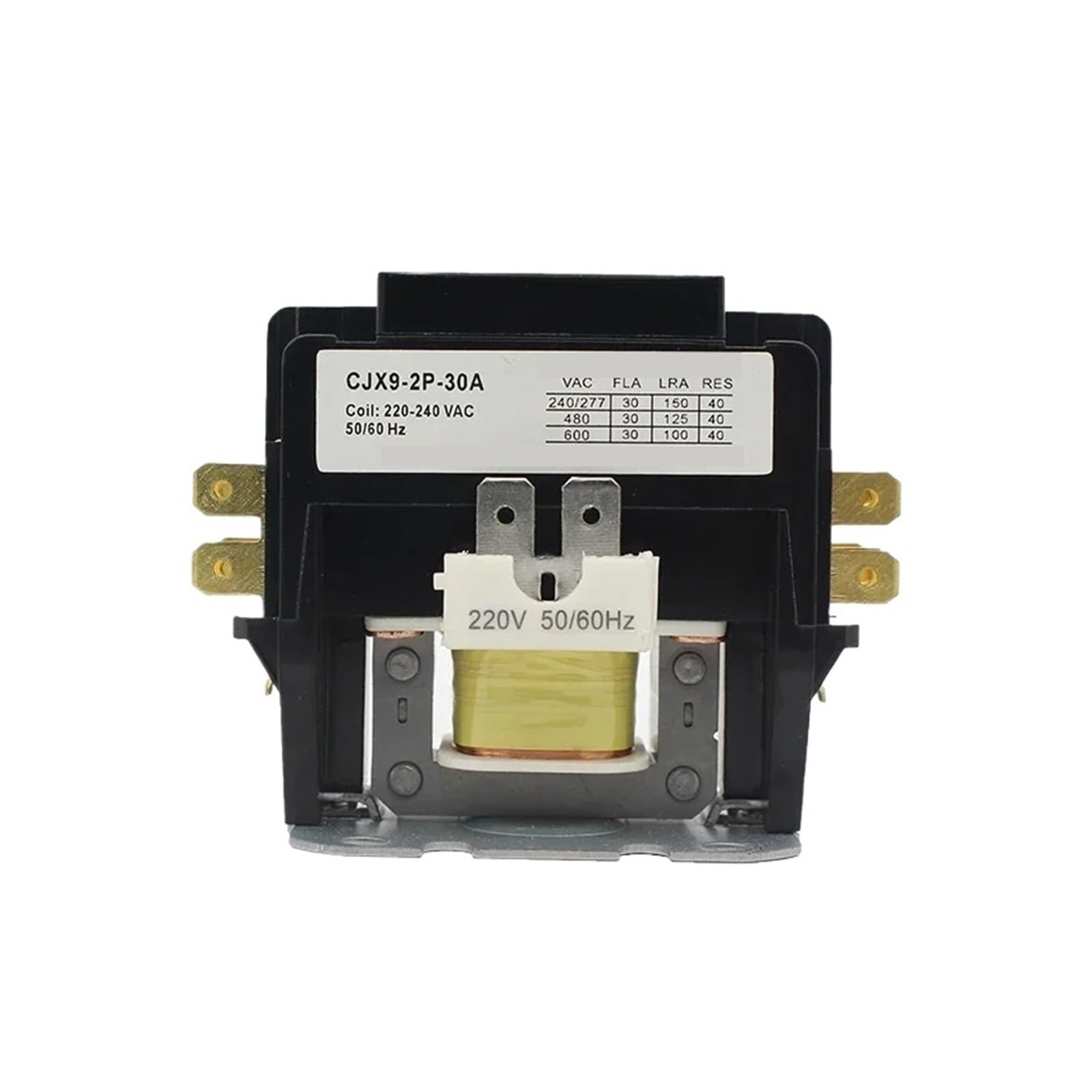 Contactor de aire acondicionado CJX9 2P 240V, contactor de ascensor
