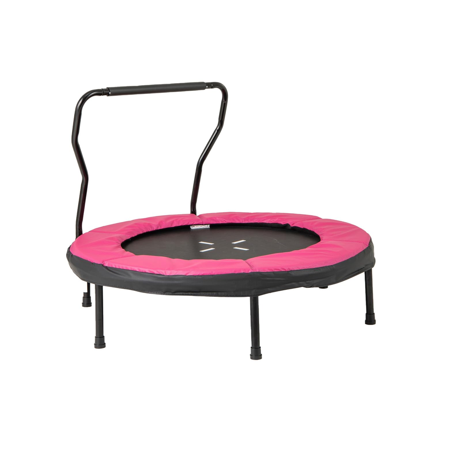 GYMAX Mini Trampolín, Cama Elástica Infantil con Barandillas, Pies Antideslizantes para Interior y Exterior, Niños de 3 a 6 Años, Capacidad de 100 kg