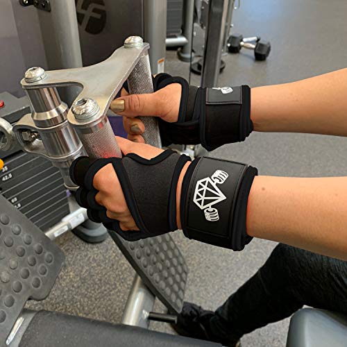 image for Diamond Cut Muscle Weight Lifting Gloves | Workout Fitness Exercise Eq