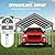 10x20FT Carport Canopy Replacement Cover Heavy Duty Waterproof & UV Protected, All Weather Car Shade Canopy with Ball Bungees (Grey, 10'x20', Frame is not Included)