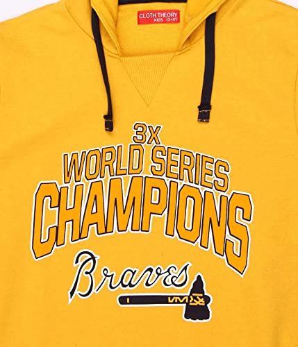 Image of Clotth Theory Boy's Fleece Solid Color Blocked Hooded Sweatshirt Jacket