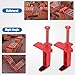 AYNEFY Bricklaying Lines,2Pcs Brick Liner Runner Wire Drawer Laying Brick Hanging Leveling Measuring Tool Bricklaying Tool Fixer Bricklaying Clamps for Masonry Line(Red)