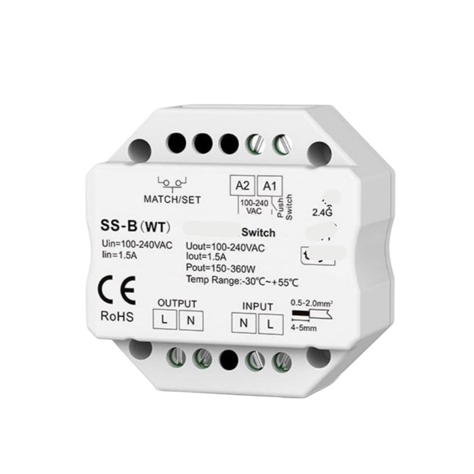Interrupteur à clé SS-B domotique 1CH commutateur intelligent AC100-240V 1.5A