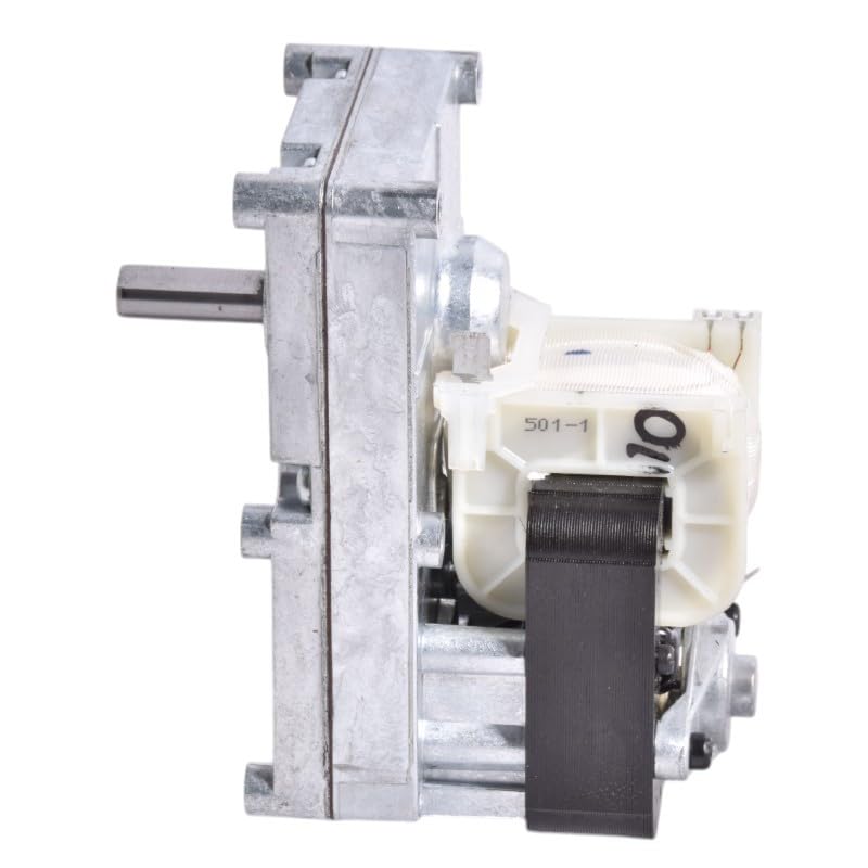 Easyricambi - Motoriduttore per Stufa a Pellet Merkle Korff S10999, Velocità 1,3 RPM Rotazione Oraria, Diametro Albero 9,52mm, Rotore per Alimentare le Stufe a Pellet Resistente ed Affidabile