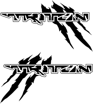 2pcs Pick Up Stickers 4x4 Vehicle Graphics Decals for Mitsubishi L200 TRITON CLAWMARK Pickup Truck Vinyl Accessories Black