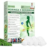 Parche adelgazante, parche avanzado de nanoagujas 10 en 1 de Moringa, 7 piezas para pérdida de peso, reducción de grasa del vientre, levantamiento estiramiento, parches naturales para hombres mujeres