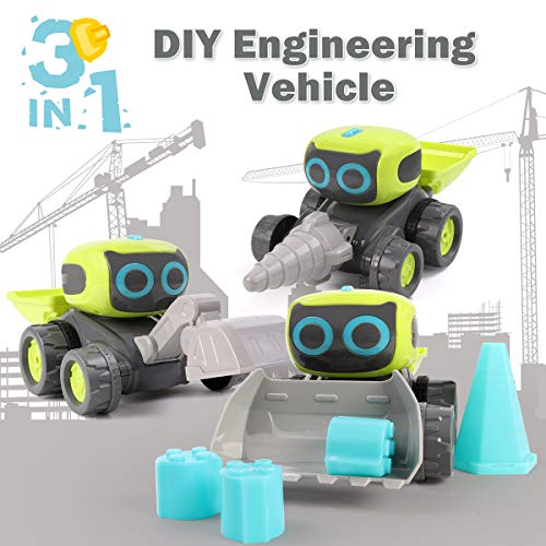 REMOKING STEM RC Remote Control Engineering Robot Vehicle Toy, Smart Intelligent Electronic 