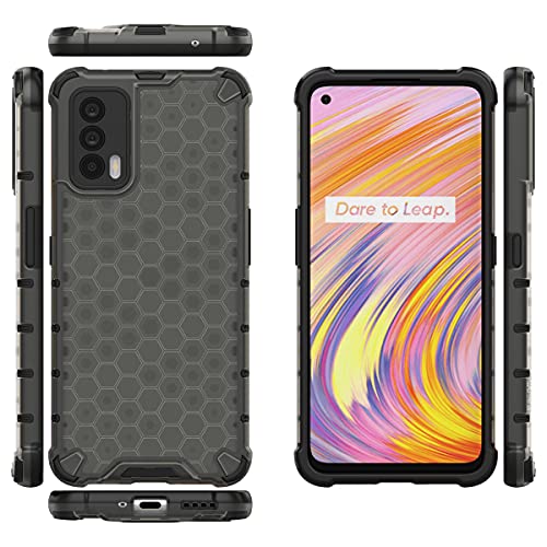 Image of Glasgow Back Case Cover Compatible with Realme X7 (Stylish Design) -Black