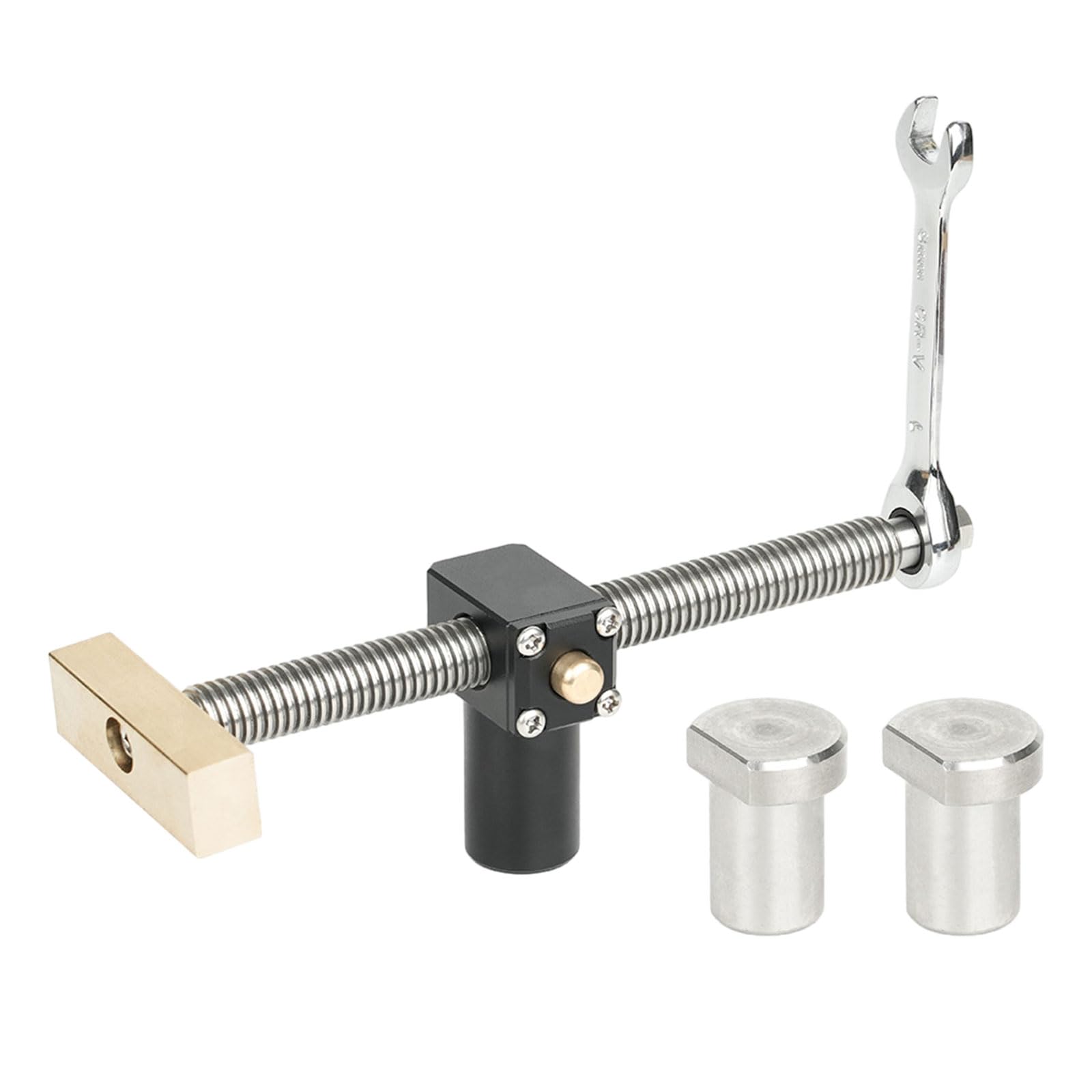 Woodworking Desktop Clip Fast Fixed Clip Clamp Brass Fixture Vise for 19 / 20mm Dog Hole Joinery Woodworking Benches Tools Stable for