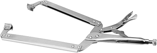 Miniatura 5 de NINGWAAN - 2 alicates de bloqueo de abrazadera C de 18 pulgadas, alicates de bloqueo C resistentes con almohadilla giratoria, abrazaderas de agarre