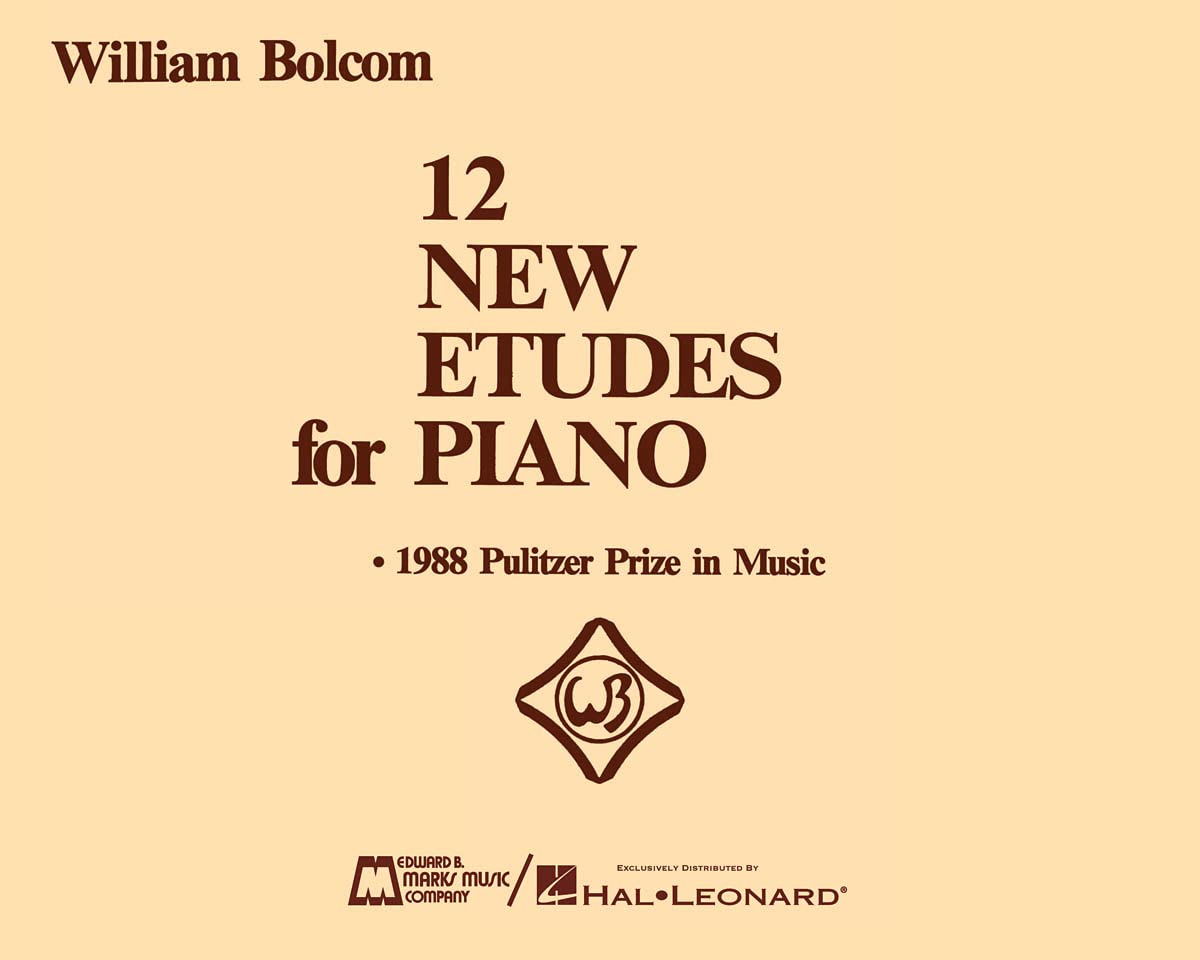 12 new etudes for piano piano: 1988 Pulitzer Prize in Music: 2