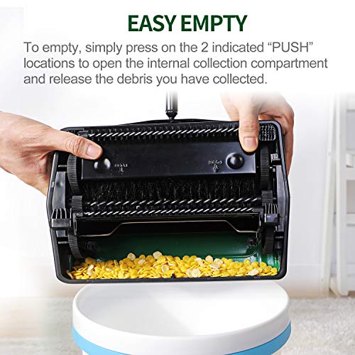 image for Yocada Carpet Sweeper Cleaner for Home Office Low Carpets Rugs Underco