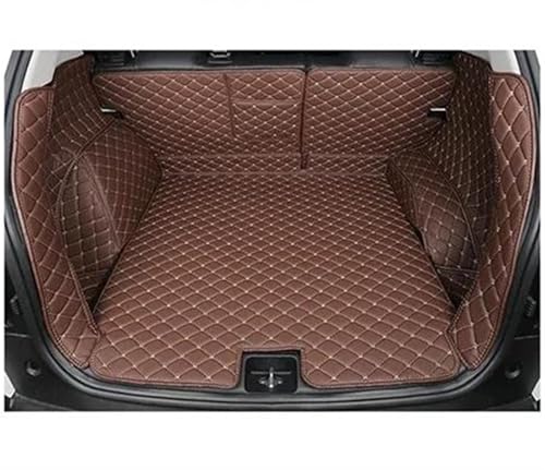 Tapis de coffre Mercedes GLE W166 en cuir café pour une protection élégante et intégrale