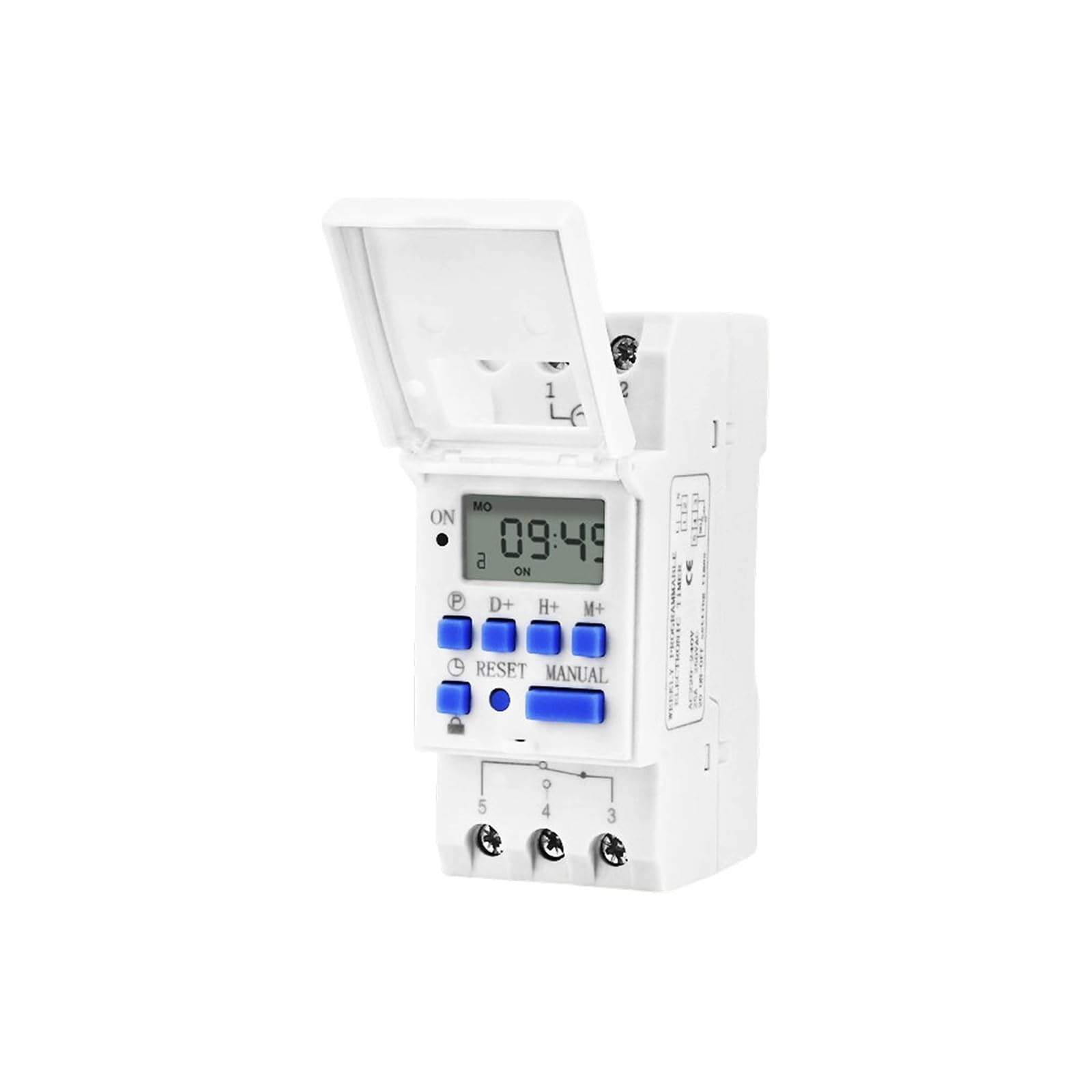 LCD Display Weekly Programmable Electronic Relays Simple Setup Electronic Timer 16 on and OFF Timer Programmable Digital Switches with LCD Display