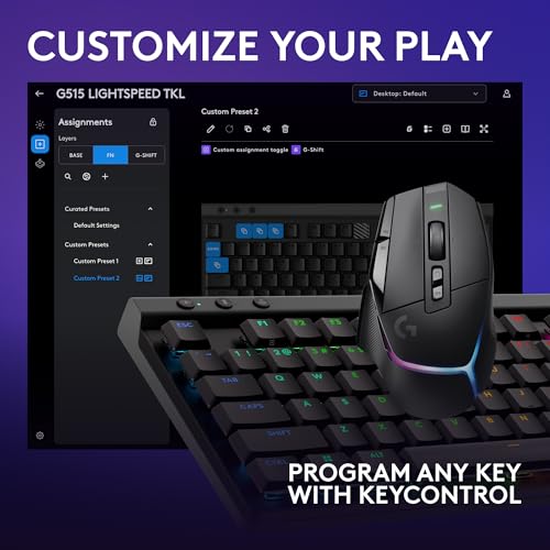 Image of Logitech G502 X Plus Lightspeed Wireless Gaming Mouse + G515 TKL Wireless Gaming Keyboard (Tactile) Bundle: Black
