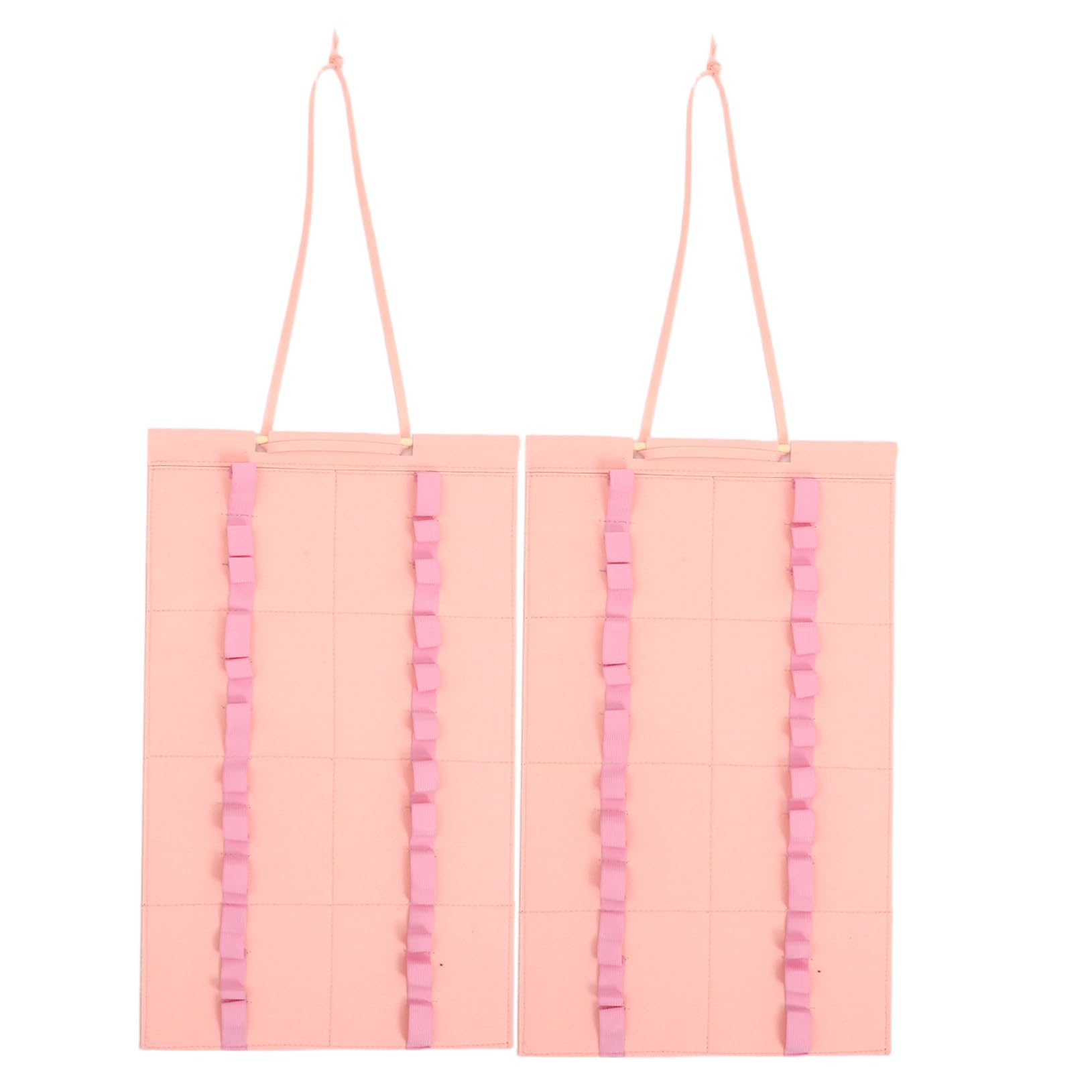 Bolsa Plegable de Fieltro para Baquetas 2 Piezas Rosa