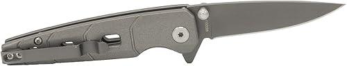 Miniatura 2 de Smith & Wesson M&P Bodyguard - Cuchillo plegable Ti-N SS de 6.25 pulgadas con punta de clip de 2.75 pulgadas y mango de aluminio de goma para