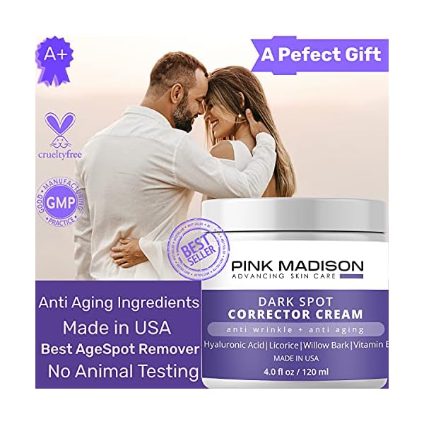 Anti-Aging-Dark-Spot-Corrector-Cream-for-Face-Body-Made-in-USA-Skin-Nourishing-Age-Spot-Remover-Women-Men-4-OZ Anti Aging Dark Spot Corrector Cream for Face & Body - Made in USA - Skin Nourishing Age Spot Remover Women Men 4 OZ