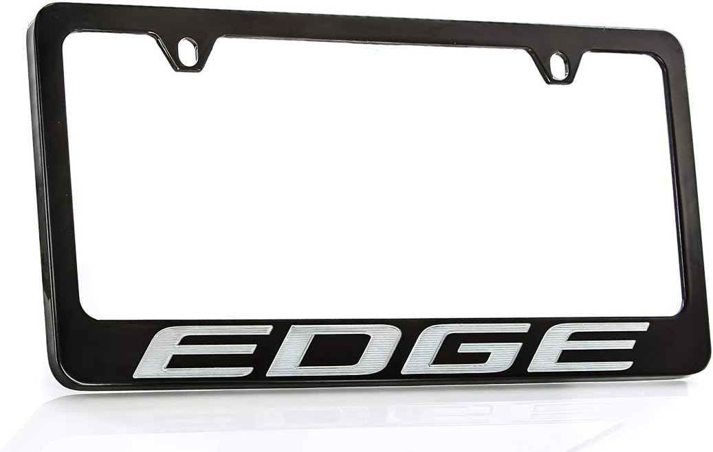 Ford Edge Wordmark Metal License Plate Frame Holder