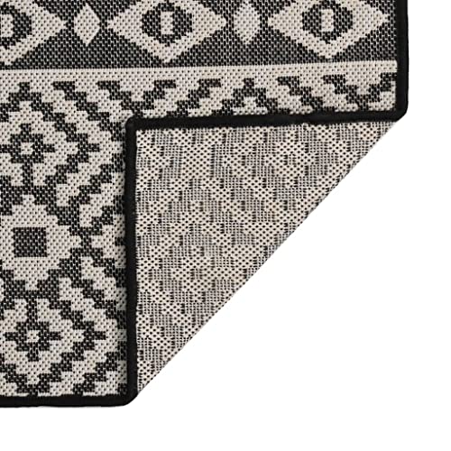 Tapis grand format en polypropylène à rayures pour terrasse - 4