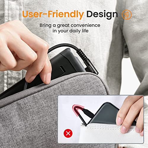 Image of AINOPE USB C Cable Right Angle (2-Pack, 10ft+10ft) 3.1A Type C Charger Fast Charging, Durable Nylon Braided USB A to USB C Charger Cable (Black)