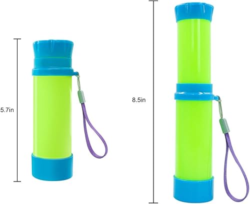 Miniatura 4 de Luwint Telescopio monocular pirata portátil de bolsillo, juguetes educativos retráctiles de ciencia para niños y niñas (verde)