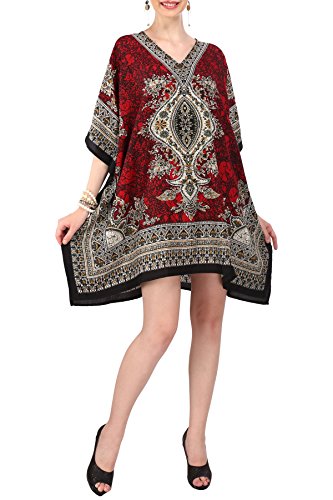 Women's Kaftan Tunic Kimono Dress Summer Evening Plus Size Beach Cover Up 10 -24