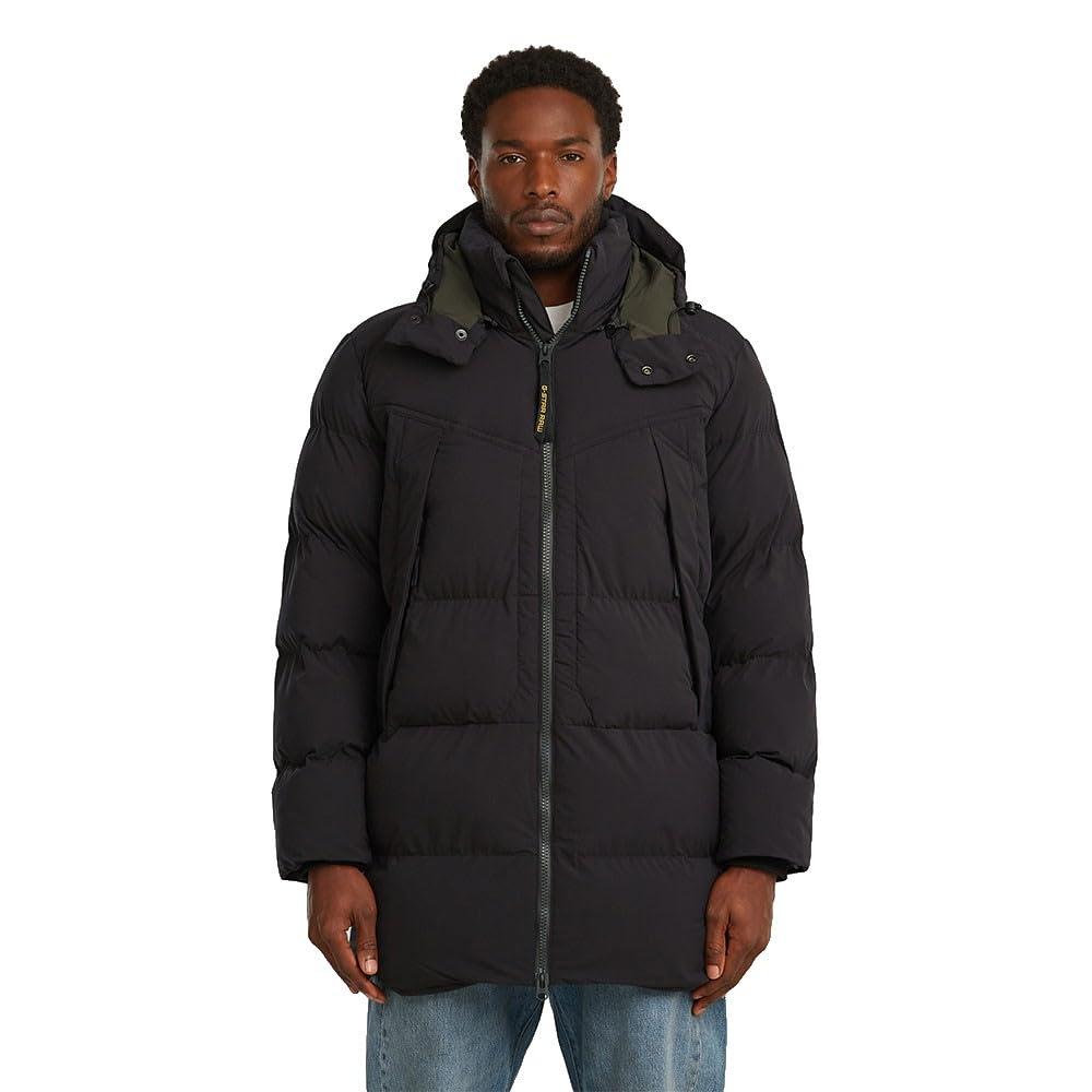 G-STAR Men's G-Whistler Pdd HDD Parka 2.0 Jacket, Black (dk Black D26887-D518-6484), L