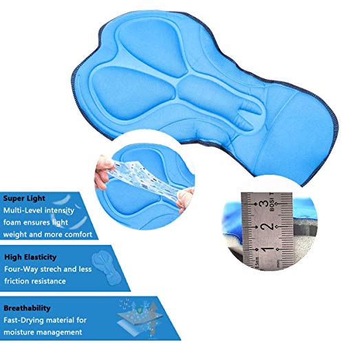 Men's Mountain Bike Shorts 3D Padded Bicycle Mtb Shorts Loose-Fit Lightweight Mtb Cycling Shorts (Black-S) #TOP4