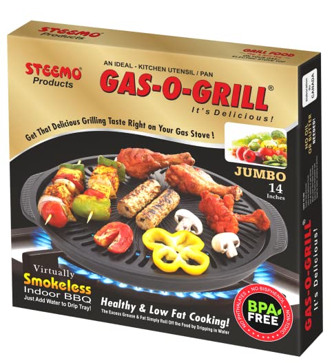 GAS-O-GRILL Store GAS-O-GRILL 14 inch Aluminum Non-Stick Smokeless - Image 4