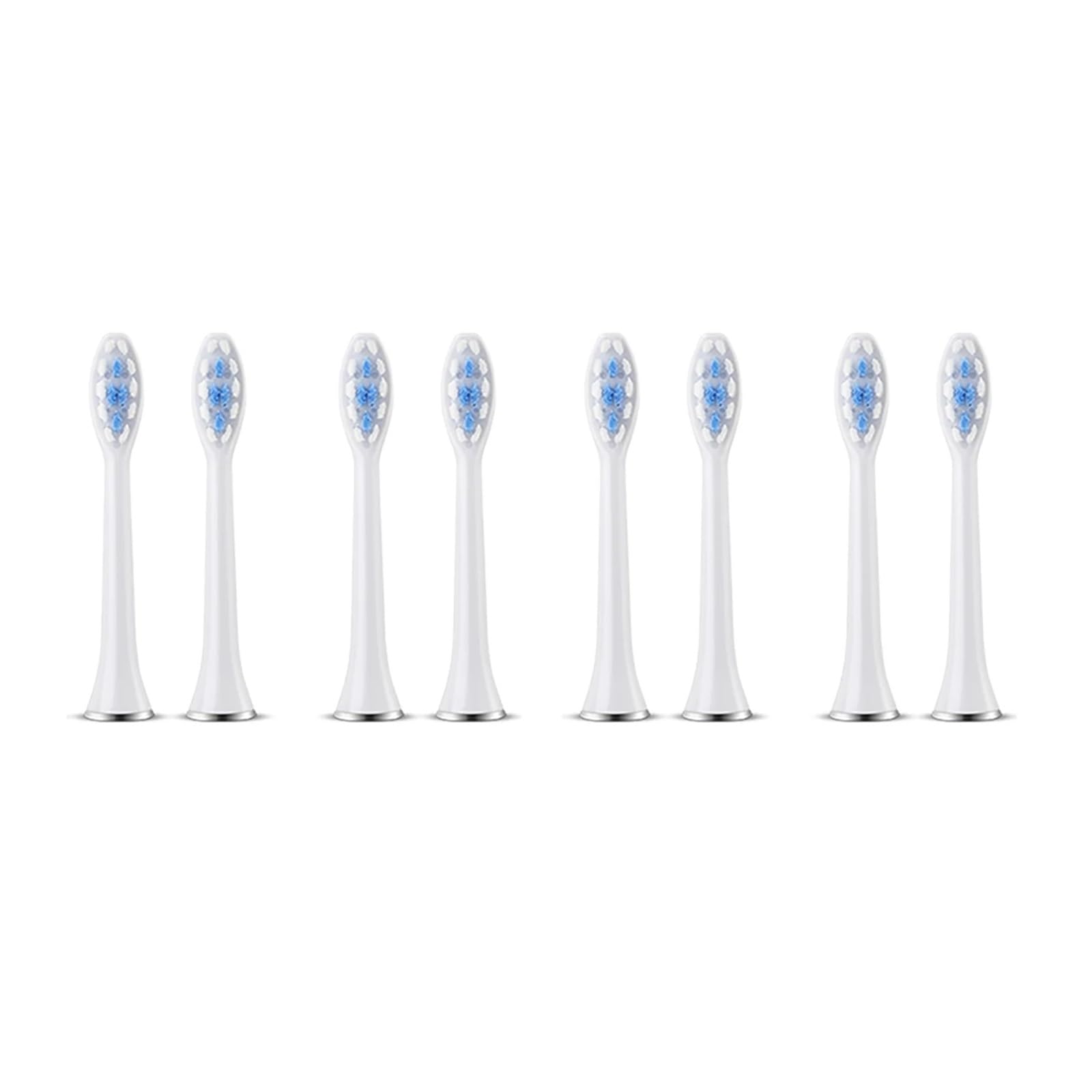 tianwandong Cabezales de cepillo Accesorios for cepillos de dientes eléctricos Super Sonic Cabezales de repuesto for cepillos de dientes(8 white brush head)