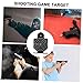 Kisangel 2 Boxes Aluminum Alloy Indoor Shooting Game Targets for Training Accuracy and Skill Improvement with Black Alloy Targets to Use Human Design