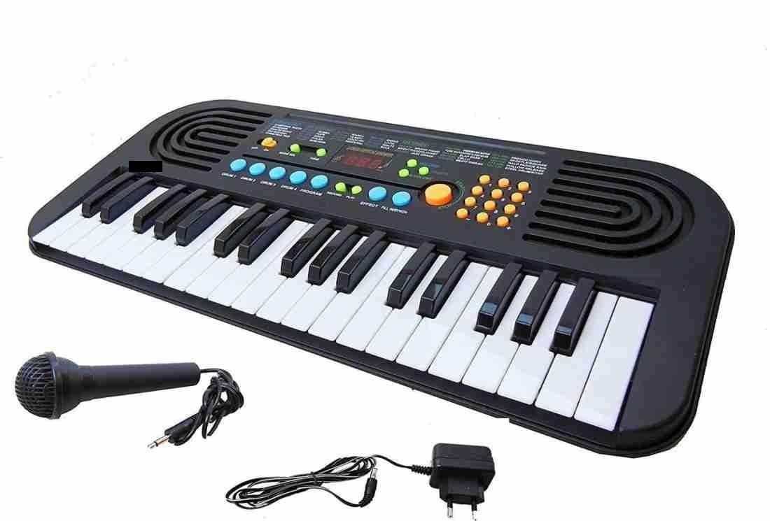 Electronic Keyboard – 37 Mini Keys, 16 Tones, 16 Rhythms, 55 Song Bank Tunes, Drum/Animal Sounds, Built-in Speaker & Microphone, DC/AC Power, Portable Music Piano & Beginners-image-22