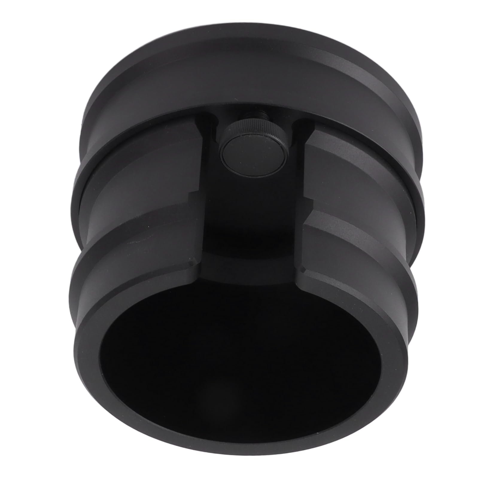 Uchwyt na Filtr do Kawy Stacja Ubijania z podwójną głowicą ze Stopu Aluminium dla Miłośników 51 Mm 53 Mm 58 (czarny)