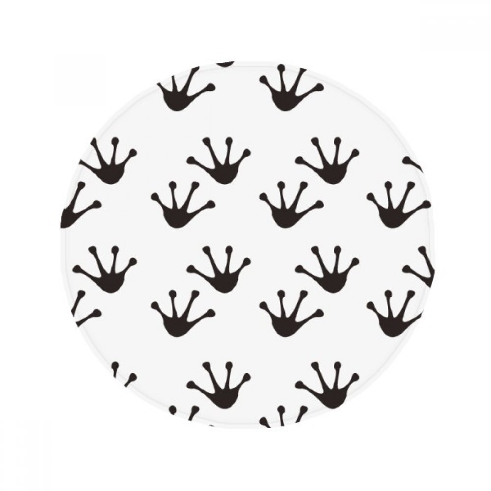 DIYthinker Frog Footprints Animal Silhouette Protect Animal Anti-Slip Floor Pet Mat Round Bathroom Living Room Kitchen Door 80Cm Gift