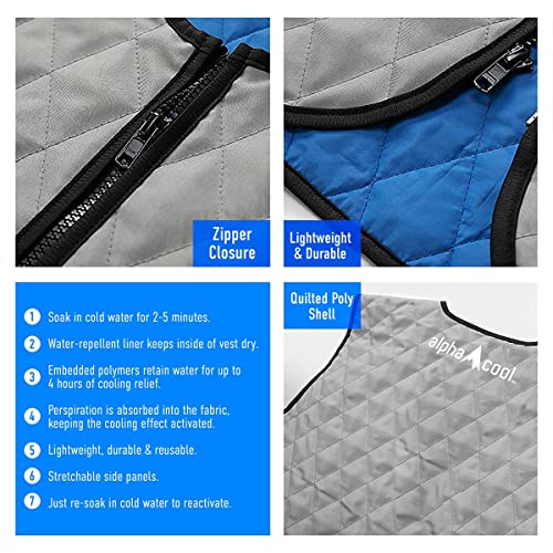 Alphacool Evaporative Cooling Vest for Men & Women – Reusable Body Cooler for Hot Weather4