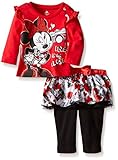 Disney Baby Girls' Minnie Mouse Skegging Set with Printed Tutu