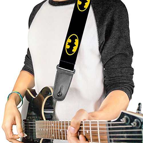 Buckle-down Sangle de guitare 34-60″ Batman Shield Black/Yellow - Les Beatles, Paul McCartney, John Lennon, RIngo Starr, George Harrison Buckle-down Sangle de guitare 34-60" Batman Shield Black/Yellow – Image 3