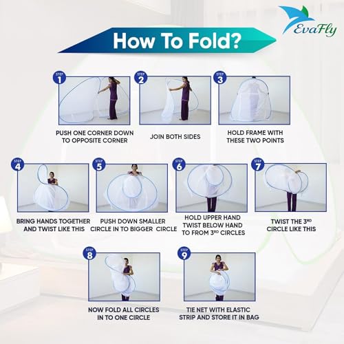 Image of Evafly Mosquito Net for Double Bed | Heart Design (Limited Edition) | King Size Foldable Machardani | Polyester 30GSM Strong Net | PVC Coated Corrosion Resistant Steel Wire - Green