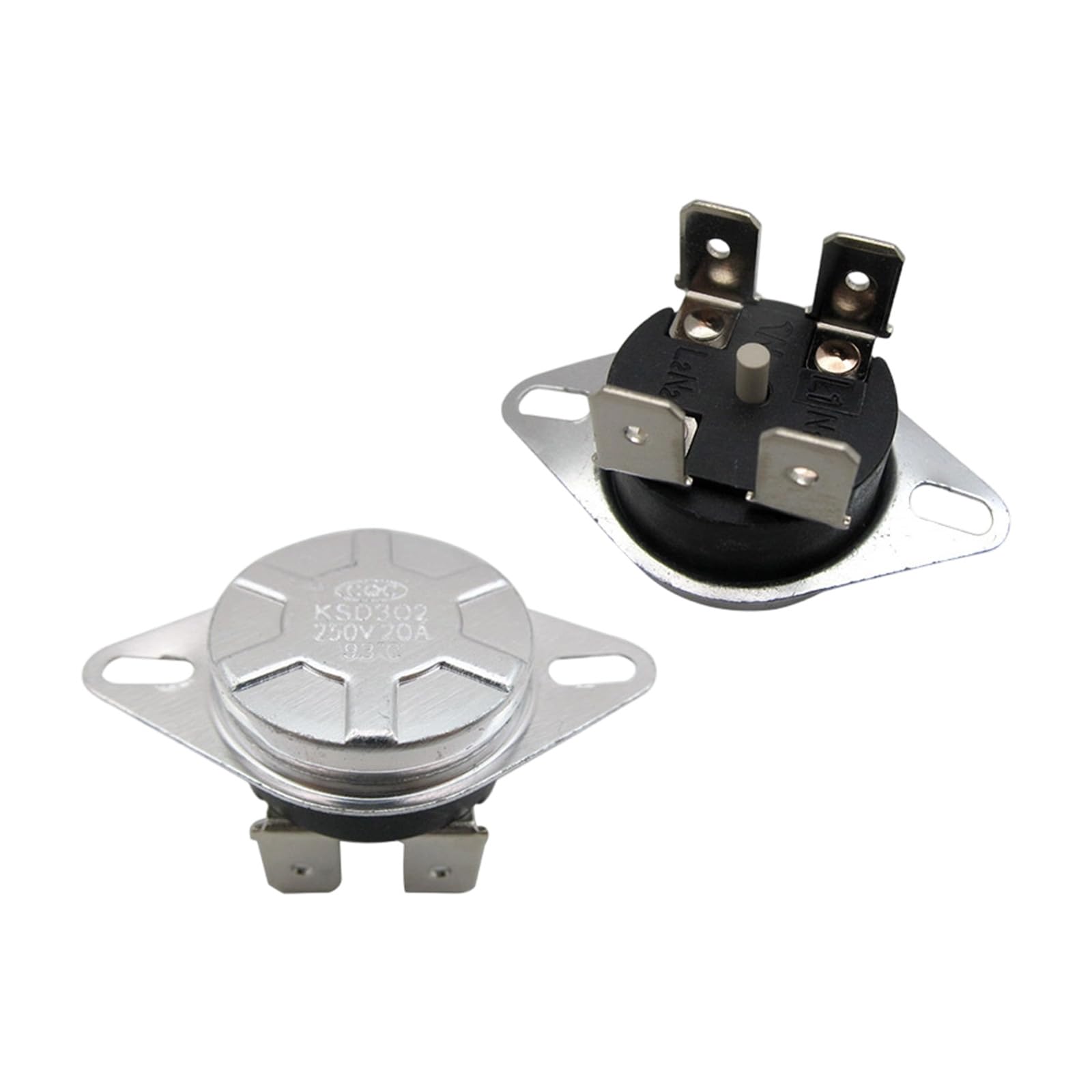 KSD302 Temperature Control Switches 20A 250V Thermostat for Electric Water Heater Safe Overheats Protections Thermostat