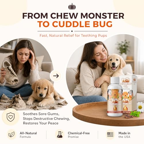 Image of Punkin Butt for Pets Puppy Teething Oil to Stop Chewing and Relieve Discomfort | All Natural, Organic, Safe for Dogs, Chemical-Free (2 oz)