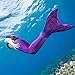 Fin Fun Mermaid Tail, Reinforced Tips, Monofin Included, Arctic Blue, Adult XS