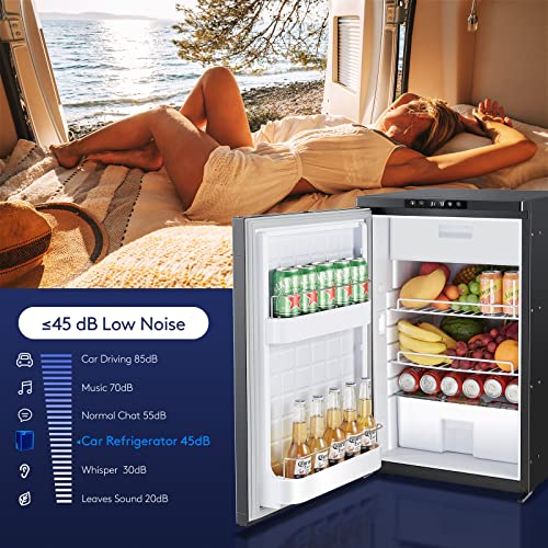 Bodega 12 Volt Refrigerator, Rv Refrigerator Wifi App Control, 83L(2.94Cu.ft.) Rv Fridge And Freezer,12 Volt Car Refrigerator With Lock, (-4℉~46℉)Travel Fridge For Truck, Rv,Camping,Travel - 12/24V Dc #TOP5