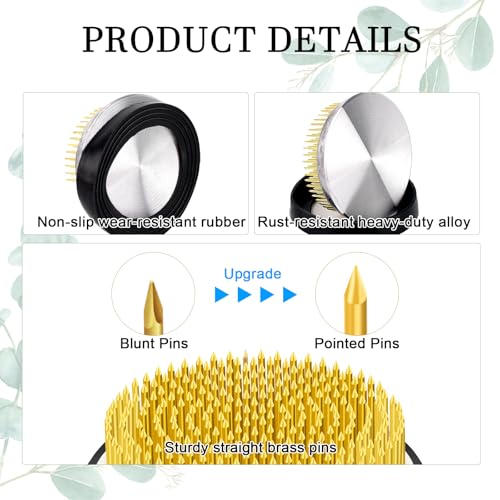 Kenzan grenouille à fleurs réutilisables pour stabiliser vos bouquets - 4
