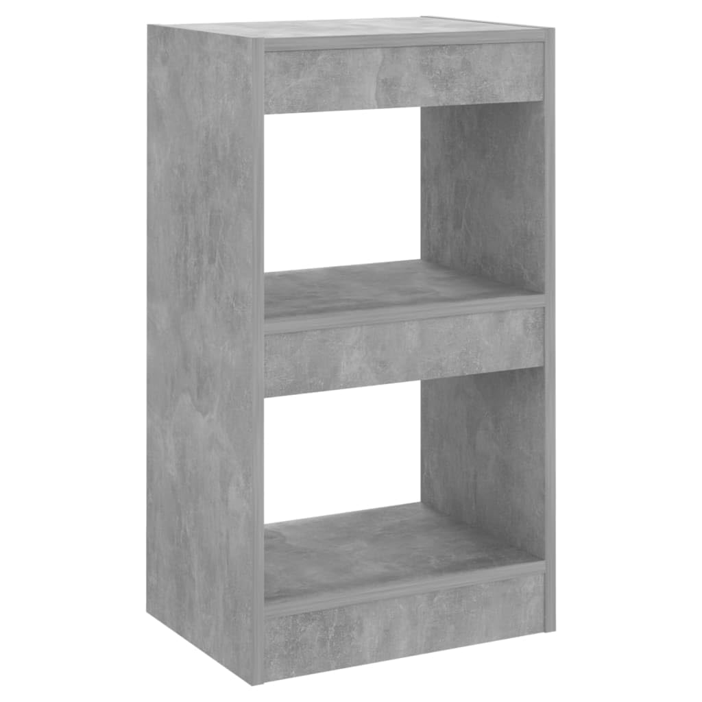 vidaXL Book Cabinet/Room Divider Indoor Storage Book Shelf Stand Rack Bookcase Cabinet Home Organiser Room Partition Furniture Concrete Grey