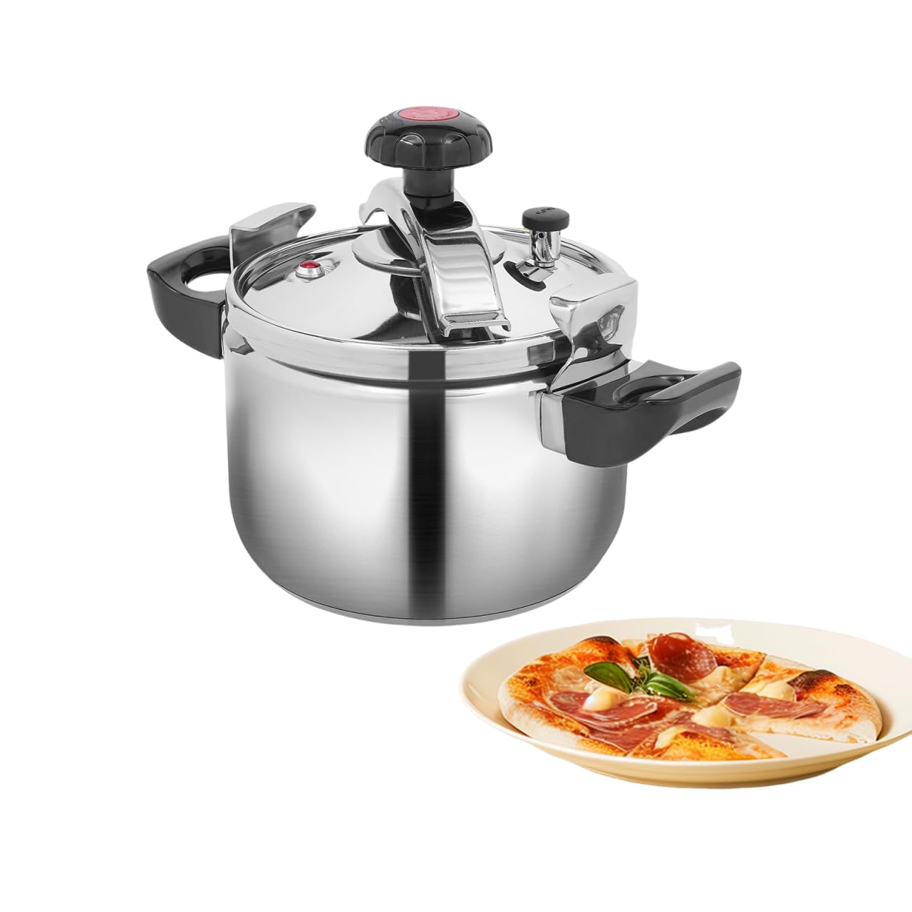 Amazon.com: 5L/4.54Qt Polished 201 Stainless Steel High Safety