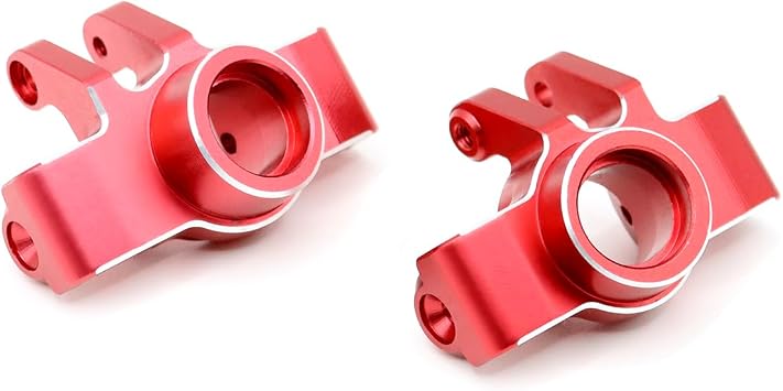 Alloy Steering Knuckles Caster Blocks 6061 Alum ARA330807 for Arrma 1/18 Granite Typhon Grom Mega 380 Front Hub Carrier Upgrades Part Red